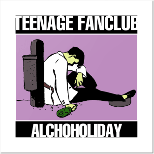 Teenage Fanclub - Alcoholiday - Tribute Artwork - Black Posters and Art